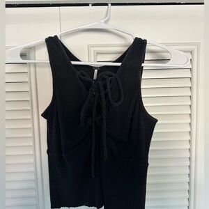 Free People Lace Front Crop Top